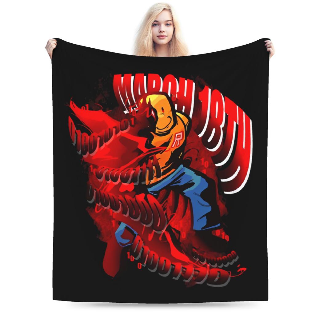 Forsaken John Doe Blankets Fleece Spring/Autumn Multifunction Lightweight Thin Throw Blankets for Home Travel Plush Thin Quilt