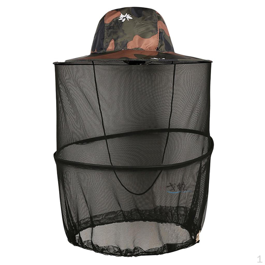 Fishing Hat Waterproof Polyester Wide Brim Sun Hats Camo Brown