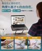 LOE Rotating Tabletop Tablet Hickory Height Compatible with Mobile Monitors 360-Degree Stand, Wood, Foldable, Adjustable, Freestanding, Stable,