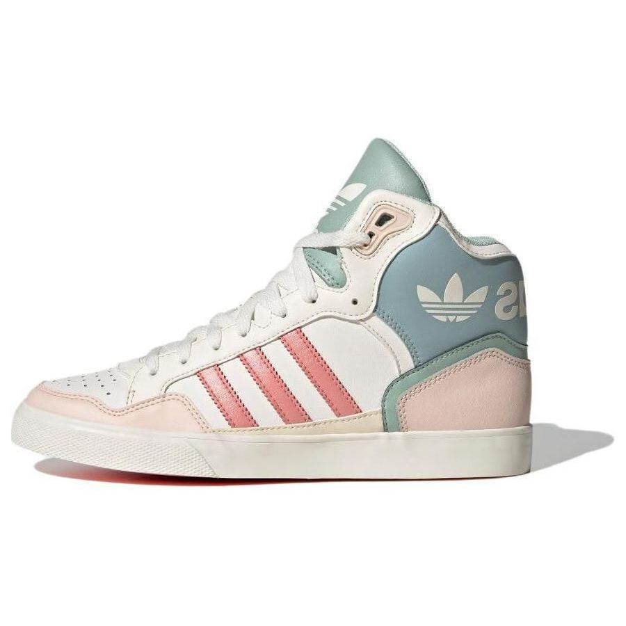Adidas Originaler Extaball Up Komfortable Allsidige Sklisikre High-Top Skatesko Damesneakers Hvit Grønn ID6072