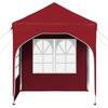 Pop Up Party Tent 192 X 192 X 245 Cm Burgundy Red