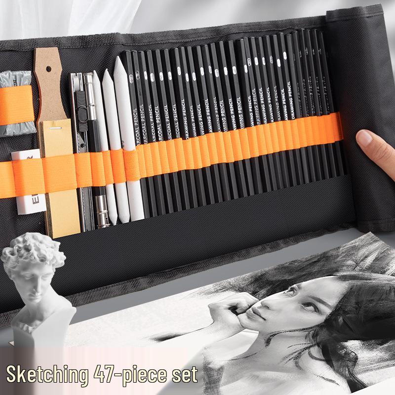 Professional Sketch & Charcoal Pencil Set for Students & Beginners