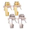 Tooyful 2 Pcs/Set 6.35mm Jack Guitar Output Socket Plug Mono Replacement Parts for Electric Guitar Bass