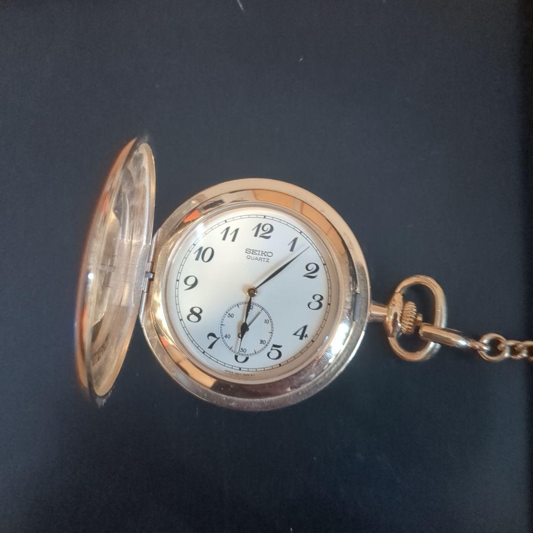

[Б/У] Золотые карманные часы Seiko