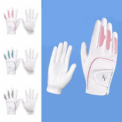 Atmungsaktive Damen Golf Handschuhe Professionelle Volle Finger Golf Handschuhe Golf Fäustlinge Golf Zubehör