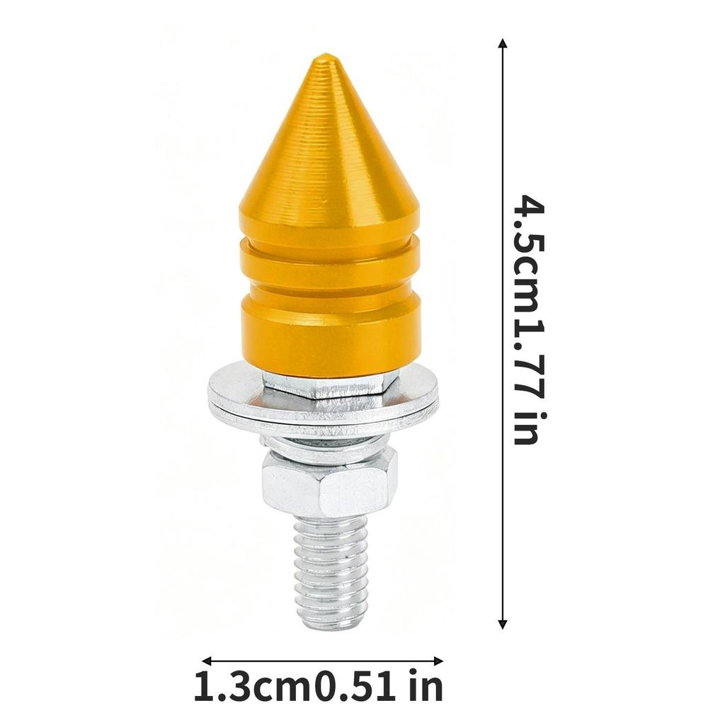 Universal Car License Plate Aluminum Alloy M6 Screws Corrosion Resistant Fasteners for ATV Motorcycle Exterior Modification