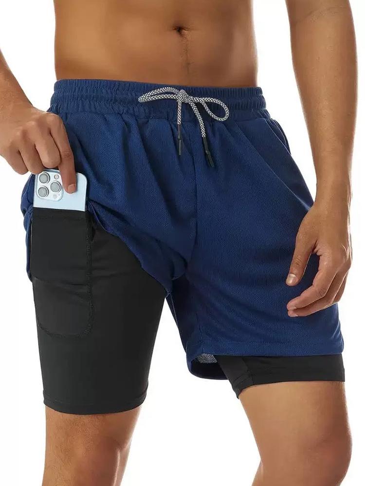 2026 European Fashion Men's and Women's Anti-Exposure Double-Layer Quick-Dry Shorts