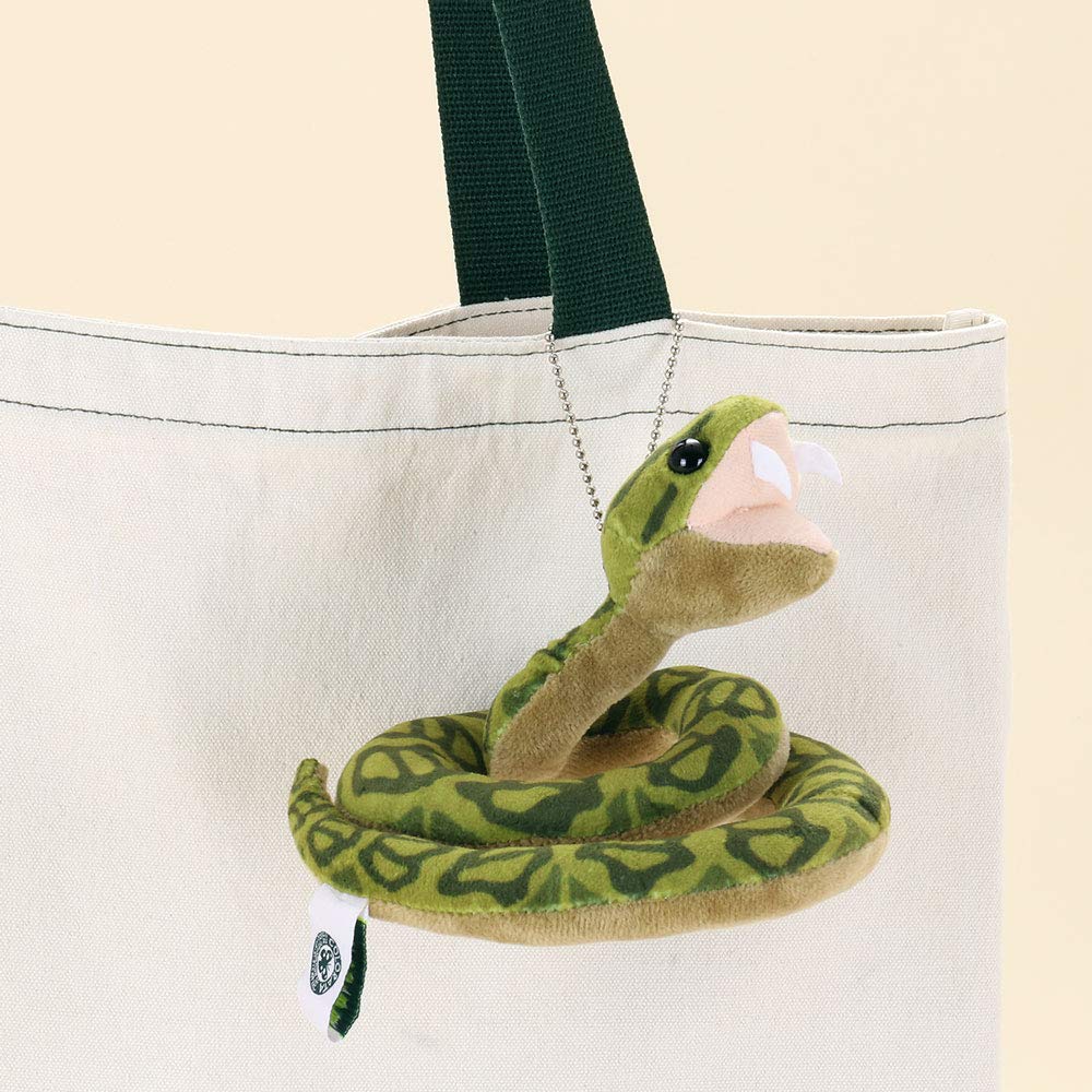 Carolata Plush Mascot Habu (Yanbaru Creaturewith Chain) Realistic Snake Keychain Doll Gift (Twice Tested)  Christmas Present