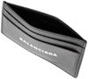 Balenciaga CASH Card Case with Genuine Pass White Logo, Leather, Case, Black/Large, [Used]
