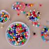 Keyzone Silicone Beads Bulk Kit 500Pcs 12mm, Silicone Beads for Keychain Making Round Shapes 25 Multicolor, DIY Necklace Bracelet Rubber Beads for