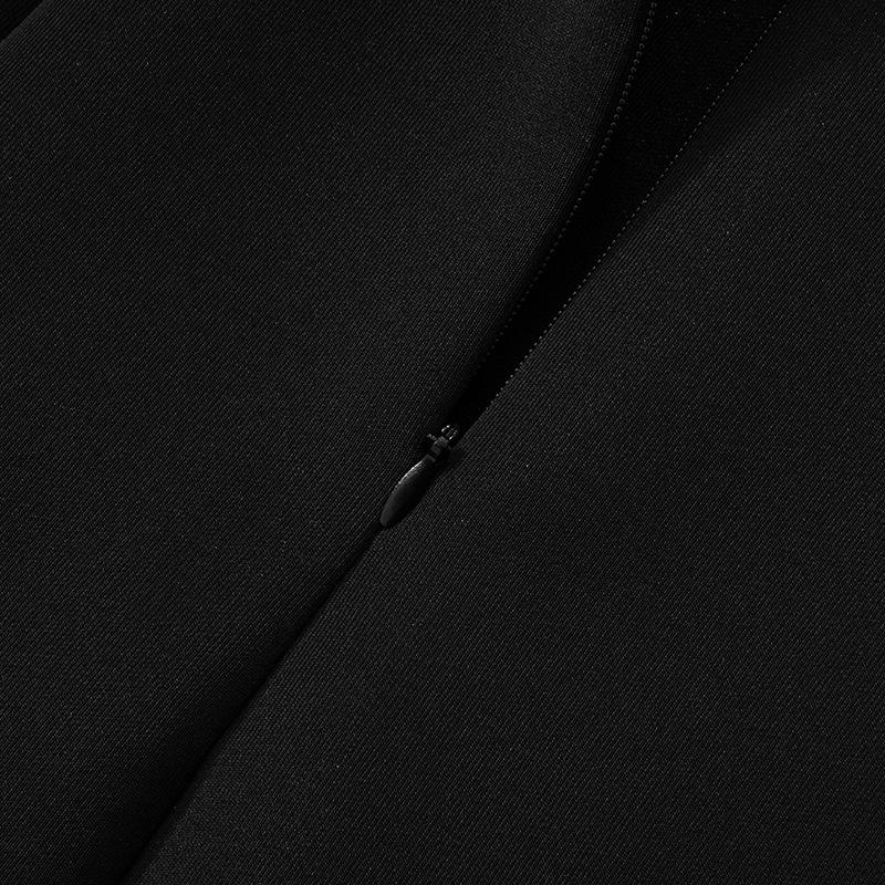 Zimné čierne bez ramienok nadýchané sexy šaty pre dámske róby elegantné večerné párty šaty bodycon mini jesenné šaty párty klub