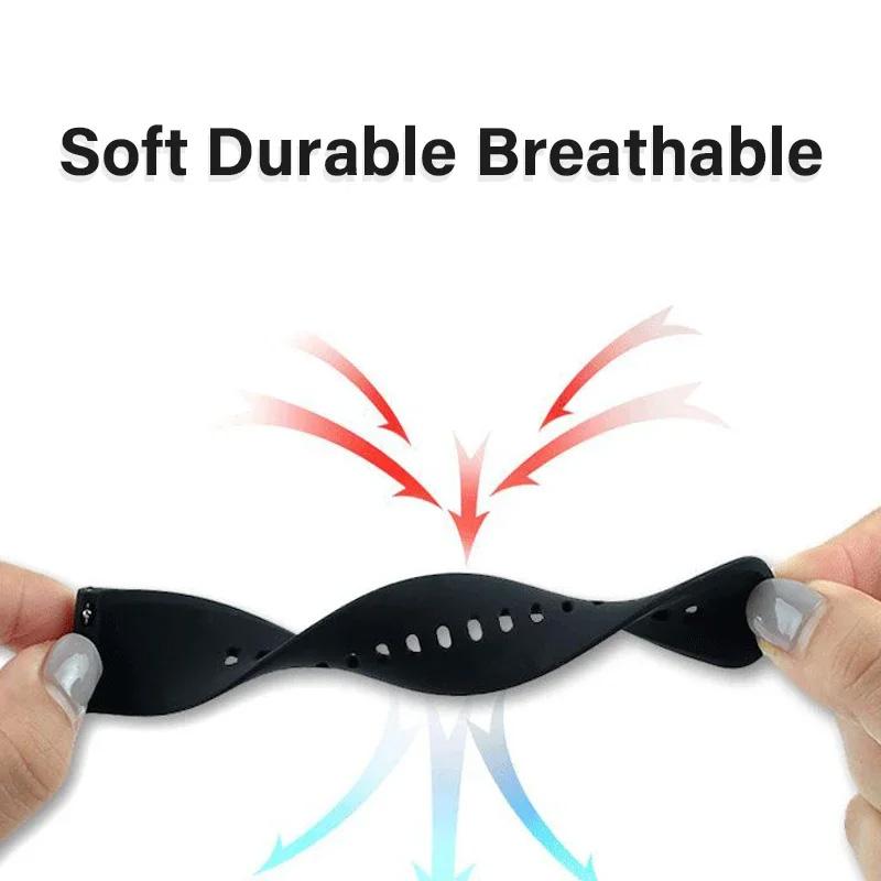 1 Stück 22 mm Ersatz-Silikonarmband Universalarmband Zubehör Hohe Qualität oder Samsung Active Smartwatch-Armband Huawei Watch