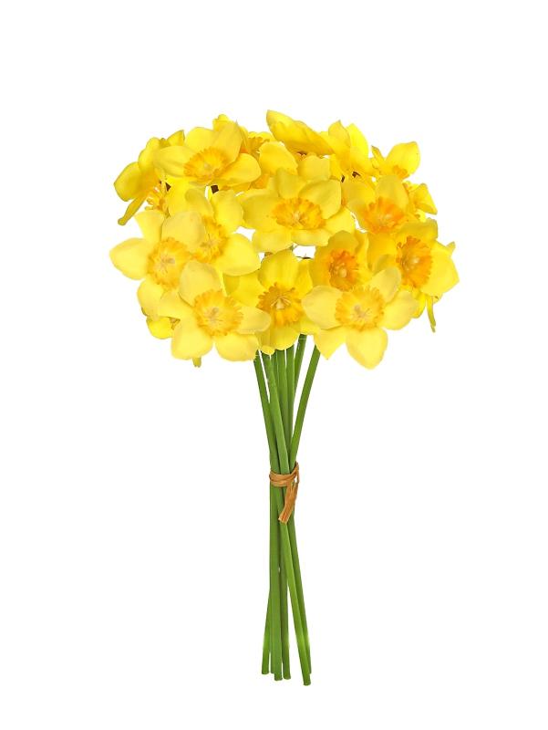 

Artificial Flower Narcissus Silk Bridal Bouquet Wedding Outdoor Garden Yard Festival Home Room Vase Dining Table Diy Gift Decora 1pc золотой