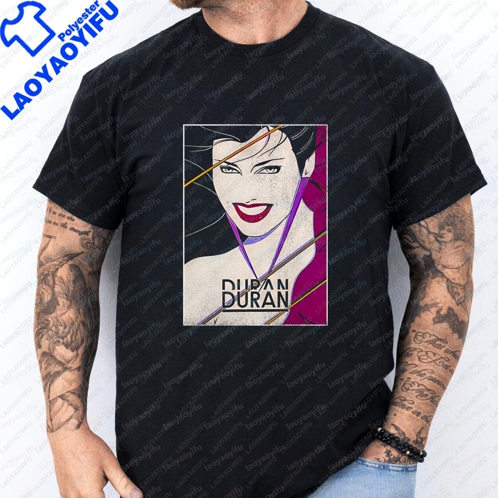 Newly Launched Duran Duran Band Summer Trendy Shortsleeved Tshirt Suitable for Both Unisex and Unisex Large Size