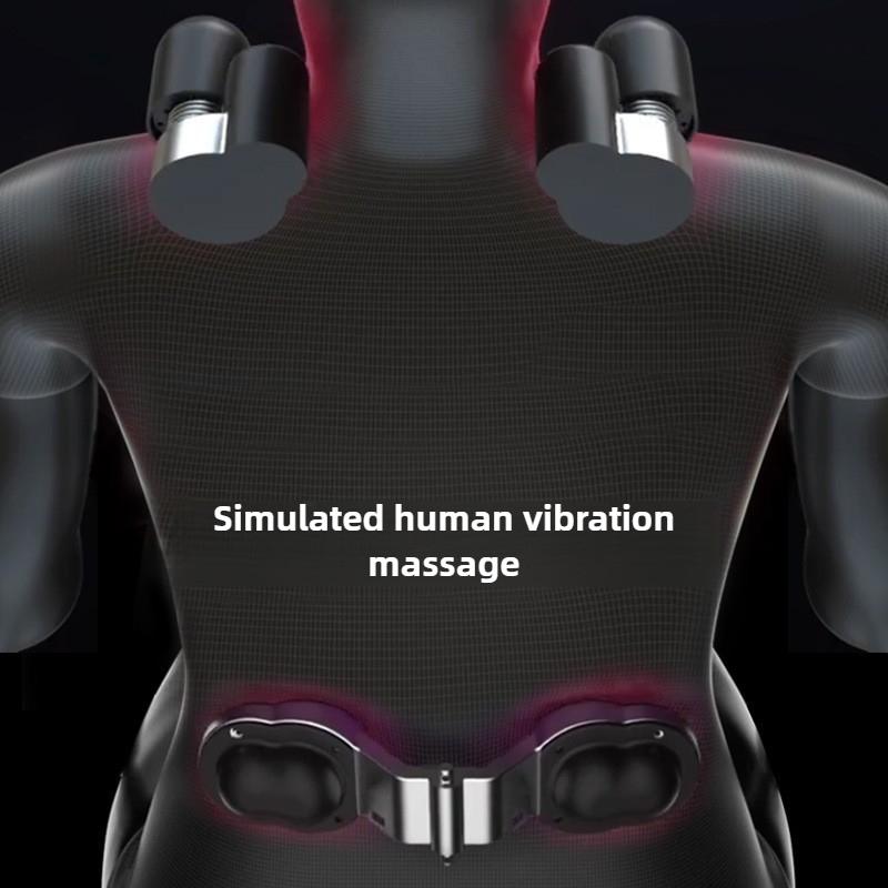 Hot Sale Car Seat Accessory with Memory Foam Lumbar Cervical Neck Pillow Vibration Massage Cushion Backrest Type Support Cushion