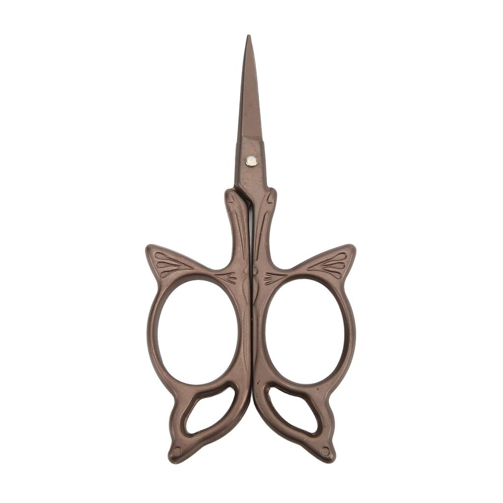 Butterfly Scissors Vintage European Style Bronze Stainless Steel Exquisite Mini Butterfly