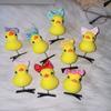 10pcs Little Yellow Duck Spring Hair Clip Cartoon Headwear Hair Styling Tool Hairpin  Hair Accessory