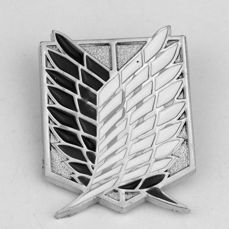 Anime Attack On Titan Brooch Pin Wings of Liberty Freedom Scout Regiment Legion Survey Recon Corp Eren Badge Anime Jewelry