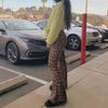 2025 Spring Trendy Women's High-Waisted Leopard Print Flare Pants - European & American Slim-Fit Casual Fashion.