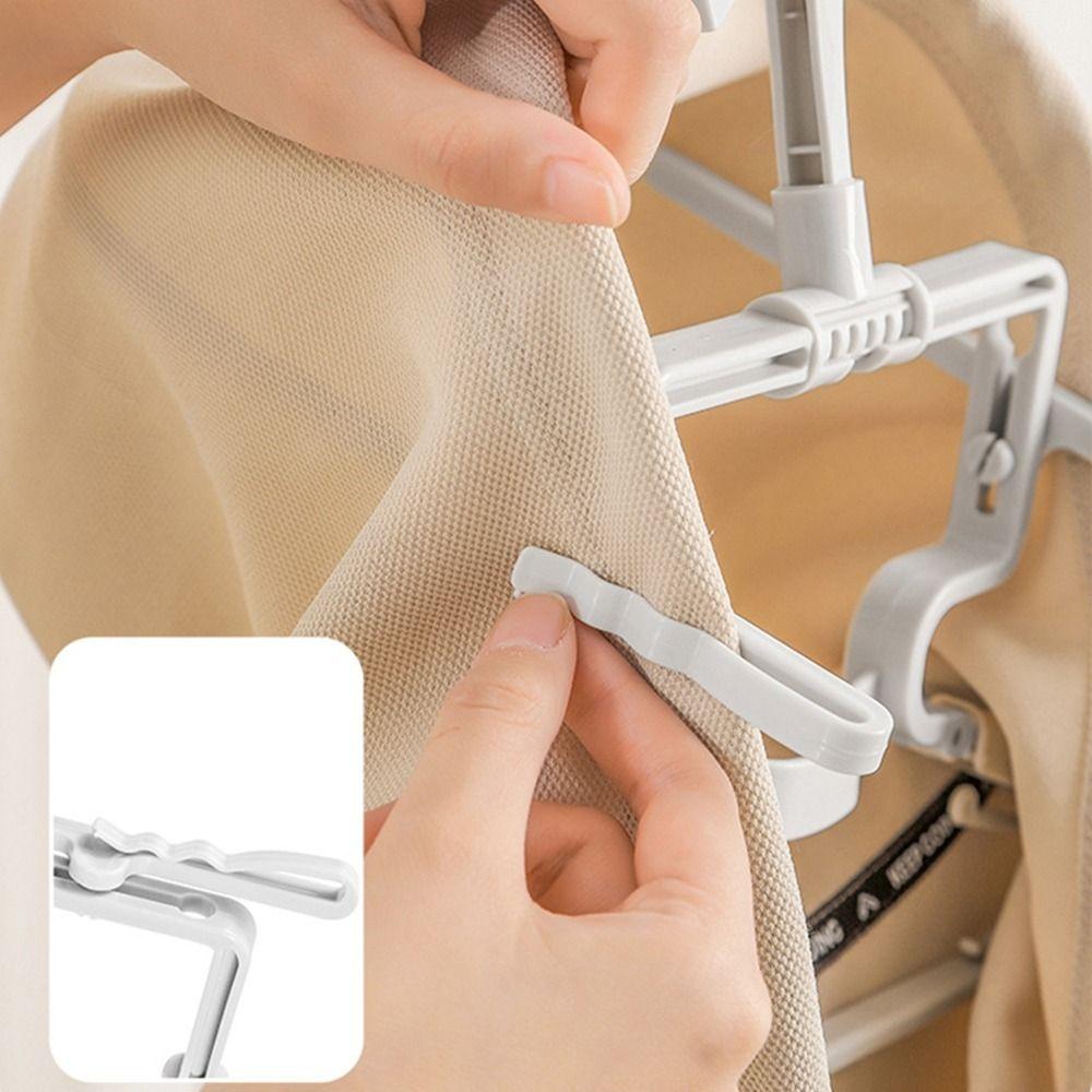 2Pcs Plastic Folding Hoodie Hanger Rotatable Clothes Hangers Creative Closet Organizer  Laundry Room