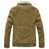 Winter Men Corduroy Thicken Warm Fleece Coat Jacket
