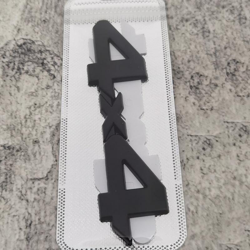 Modified Off-road 4×4 Car Metal Sticker 4*4 Rear Metal Label