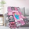 Nurse Customize Your Name Blanket Warm Comfortable And Soft Blankets Are Suitable For Home Chairs Office Sofas Sofas Office Camping And Gifts For