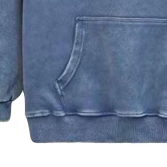 Yousheng Winter Couple Hoodie Washed Retro Loose Hooded Pullover Long Sleeve Unisex Top Elastic Cuffs Thick Fall Spring Hoodie