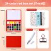 Travel Paint Palette Pocket Artist Watercolor Set Schmincke 12/24Colors Portable Watercolor Paint Box Sketchbook Set for Student