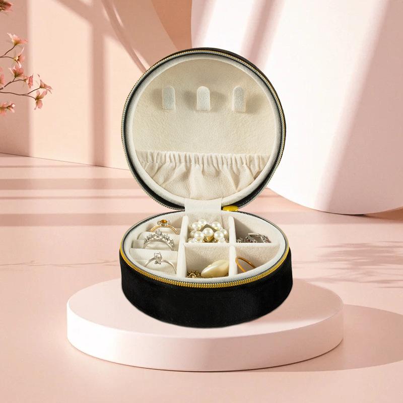 Portable Jewelry Box European Princess Travel Korean Hand Jewelry Jewelry Bag Earrings Ring Small Storage Box