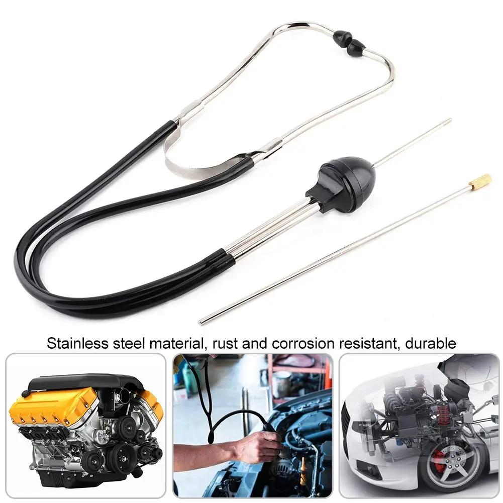 Engine Stethoscope Set Auto Stainless Steel Mechanics Cylinder Stethoscope Car Repair Tool for Cars Trucks and Motorcycles