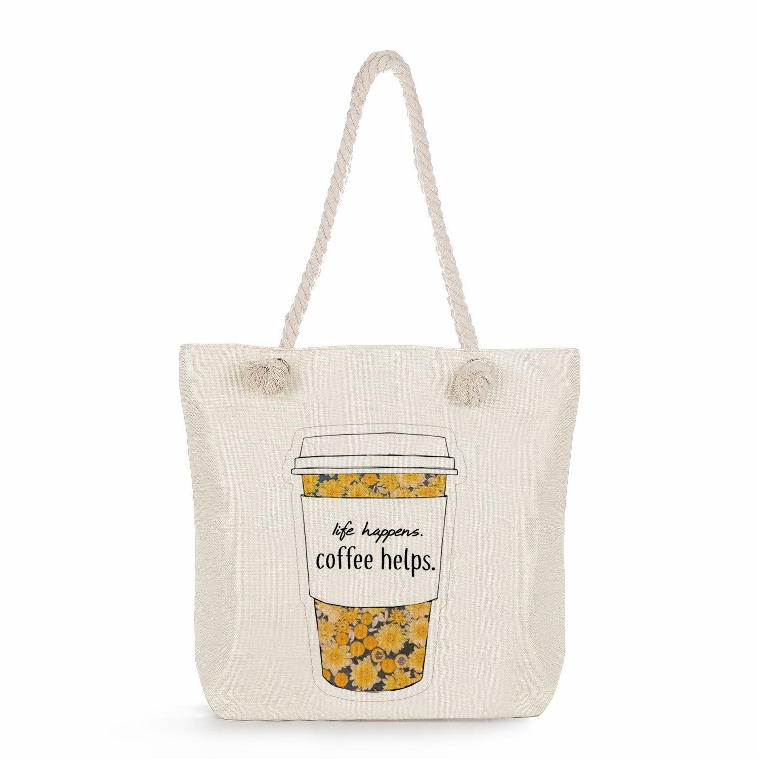 

Animal print thick rope single-shoulder beach bag 7290 KTB