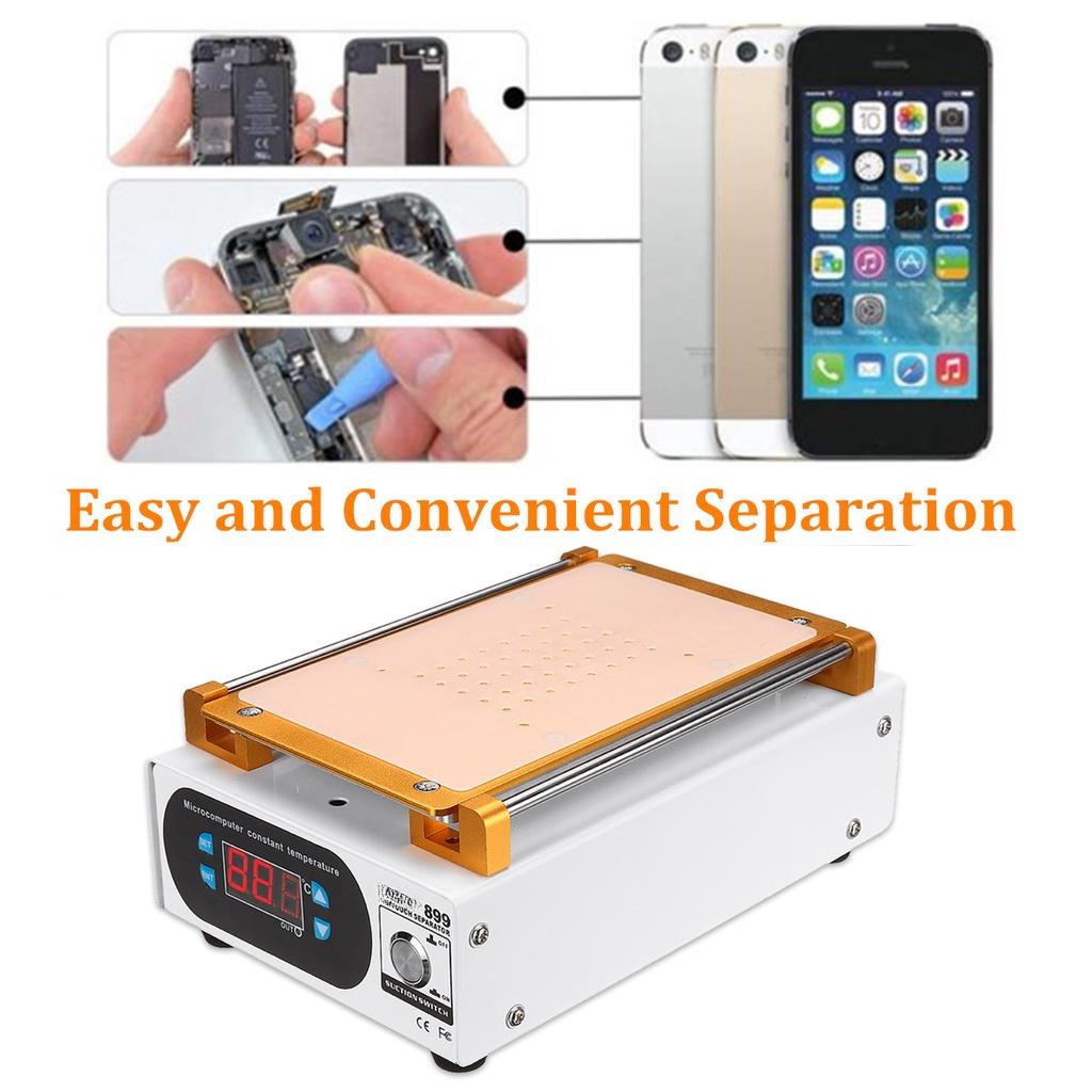 Separador de tela lcd, plataforma de aquecimento automático, máquina de reparo de telefone, remoção de vidro, placa lisa, separador de tela, 7 polegadas, 220/110v