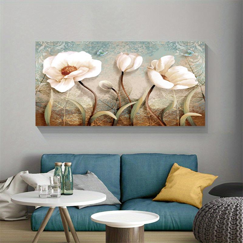 Colorful Vintage Flower Landscape Canvas Painting Posters and Prints Wall Art Pictures Bedroom Living Room Home Decor
