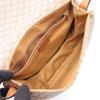 Used CELINE Triomphe Shoulder Bag PVC coated canvas leather Beige Brown Used Women