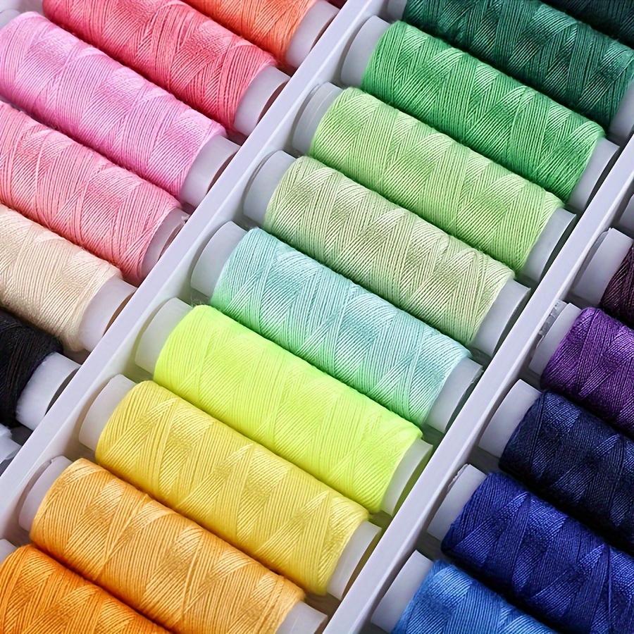 39-Color Sewing Thread Set, 182.88 Meter Each, High-Strength Polyester, Colorfast, for DIY Sewing Crafts, Essential Hand Sewing Supplies, Mixed Colors