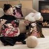 Demon Slayer Nezuko Kamado Cartoon 45*45cm Cushion Cover Pillow Cover Decor Pillowcase Home Pillowcase for Couch Pillow