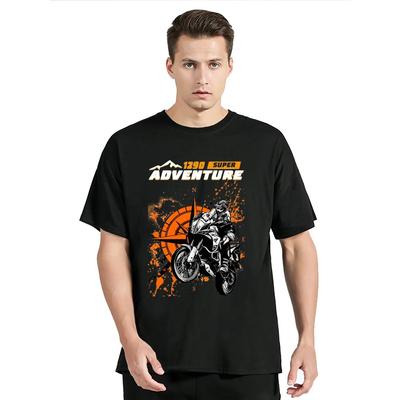 GS1290 Super Adventure R Desert Rider Motorcycle T-Shirt New Summer Men Cotton Tshirt Clothing Ride Sport Casual Tees Tops