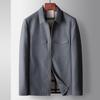 Men's Jacket Spring and Autumn Lapel Zipper Version Tooling Jacket Middle-aged and Young Light Luxury Business Casual Jacket