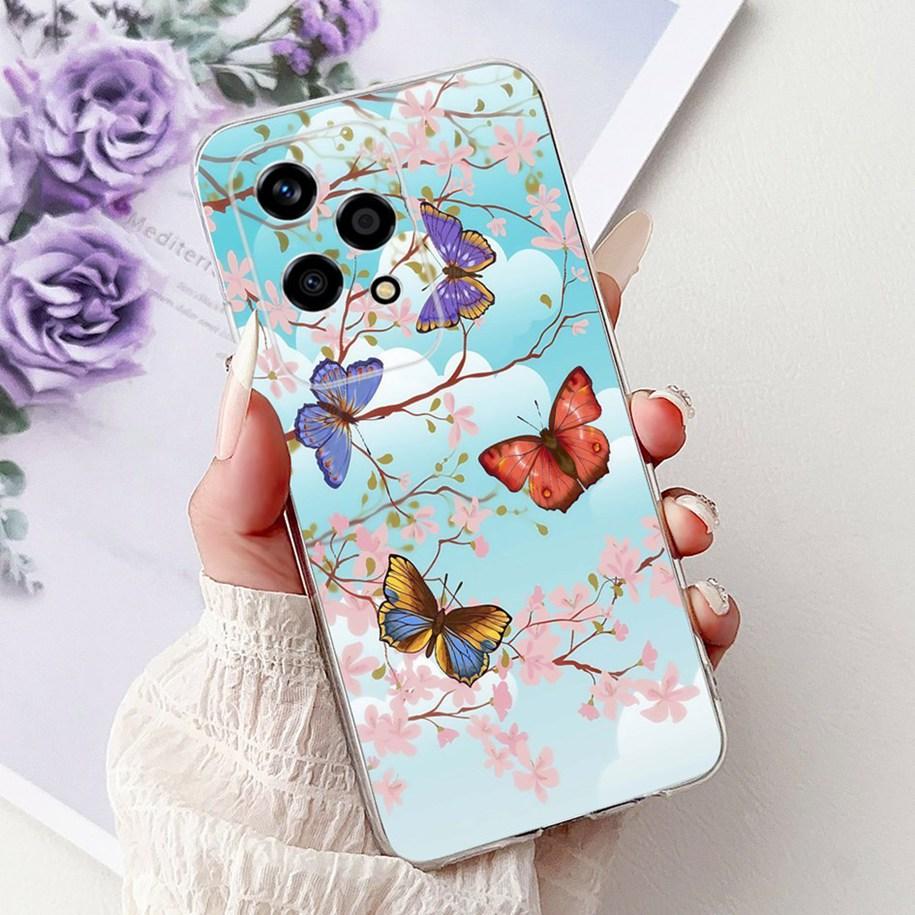 For Honor 200 Lite Case LLY-NX1 Cover Fashion Butterfly Silicone Protector Phone Case For Honor 200 Pro Honor200 Pro Soft Covers