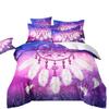 3D Digital Printing Abrasive Bedding Feather Three-Piece Set