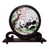 Chinese DoubleSided Panda Embroidery, Silk Screen Decoration, Desk Home Decor FragranceInCold