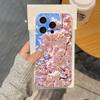 Pink Sakura Phone Case For IPhone 17 16 15 14 Plus 13 12 11 Pro Max Phone Back Cover Transparent Shockproof Cover