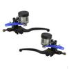 2 Hydraulic Brake Clutch Master Cylinder Lever Set Kit Fitting