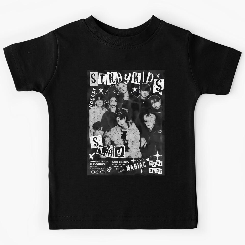 Stray Top KPOP Music Band - Stray SKZ Vintage Kids T-Shirt 170