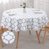 Waterproof Tablecloth Heat -Resistant Round Pvc Table Cloth For Wedding Kitchen Dining Desk Moroccan Table Coat Cover