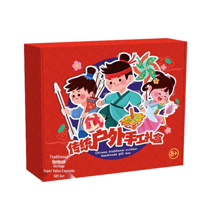 Handmade DIY Traditional Culture Toy Gift Box for Kindergarten Activities and Festivals