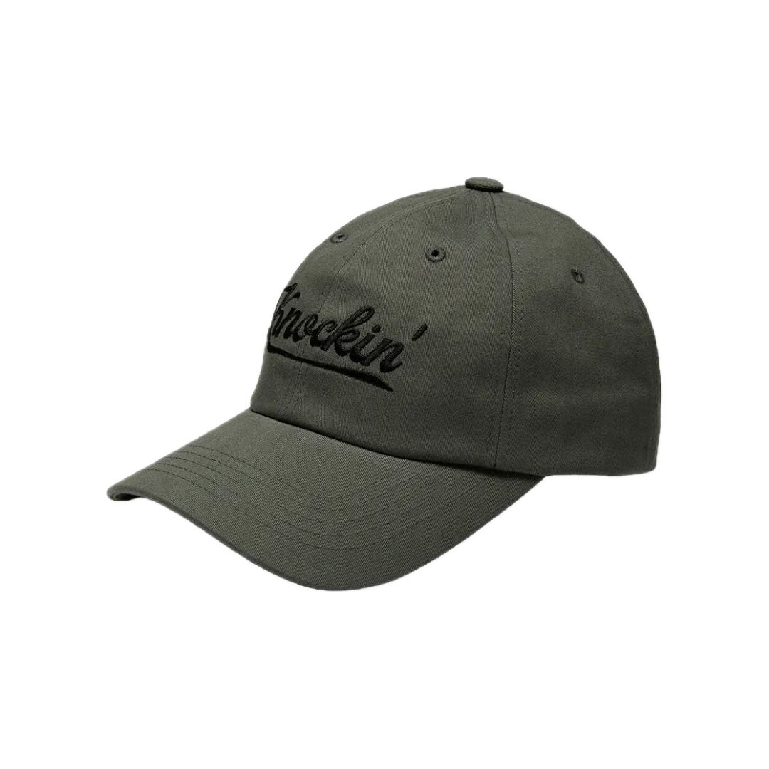 KNOCKIN LOGO B.B CAP CHARCOAL