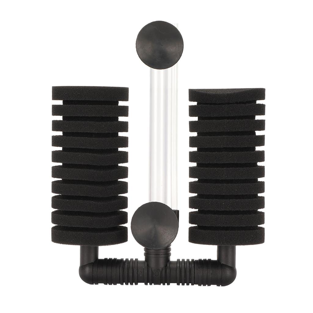 Aquarium Double Bio Sponge Filter High Efficiency Detachable Aquarium Water Filter with 2 Suction
