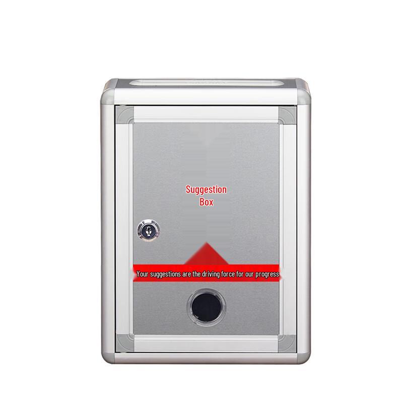 USAN HOME Small White Aluminum Locking Wall Mailbox